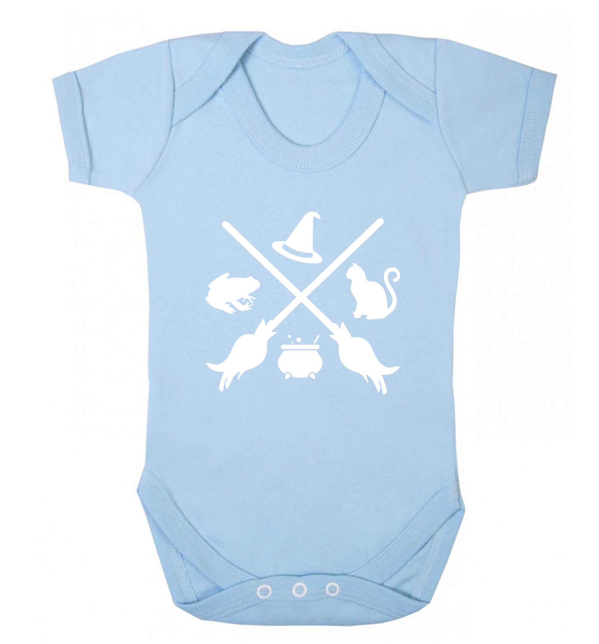 Witch symbol baby vest pale blue 18-24 months