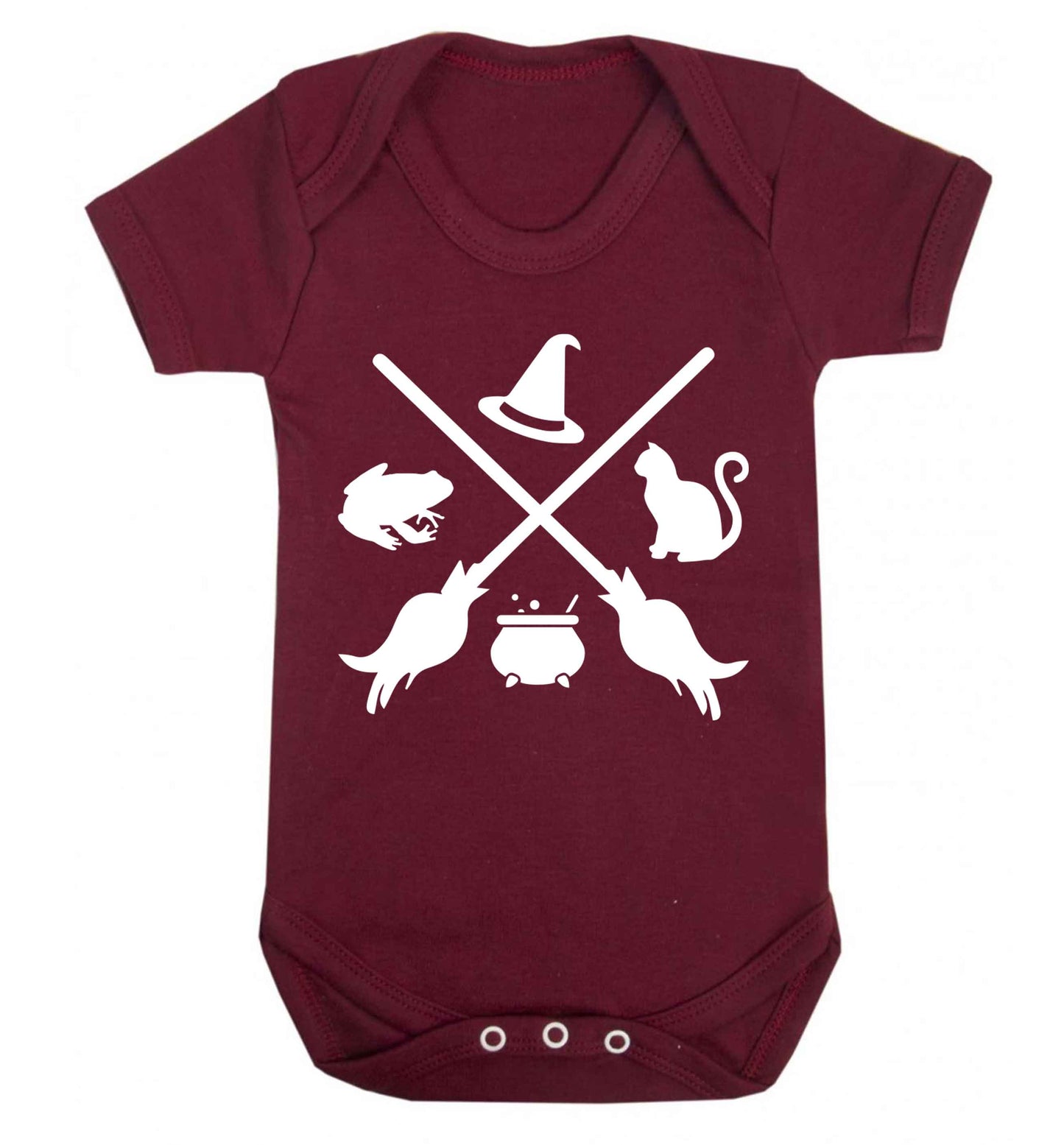Witch symbol Baby Vest maroon 18-24 months