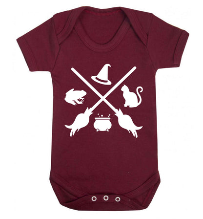 Witch symbol Baby Vest maroon 18-24 months