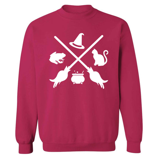 Witch symbol Adult's unisex pink Sweater 2XL
