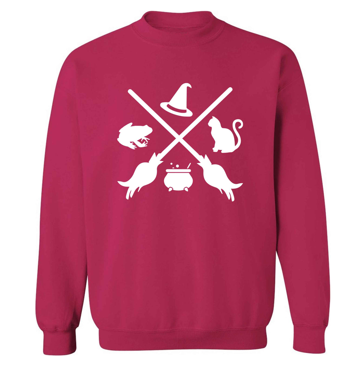 Witch symbol adult's unisex pink sweater 2XL