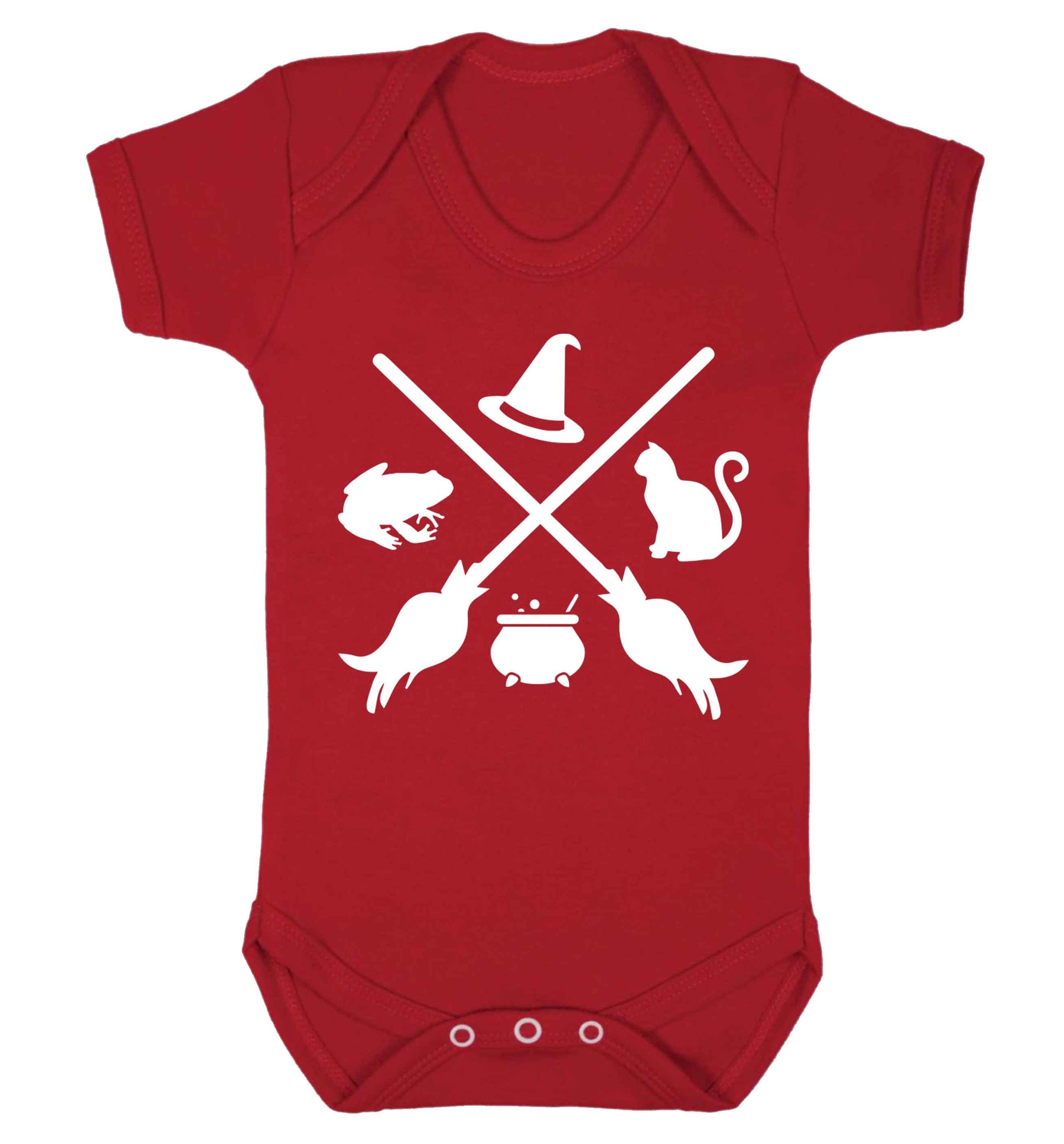 Witch symbol Baby Vest red 18-24 months