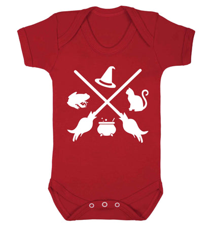 Witch symbol Baby Vest red 18-24 months