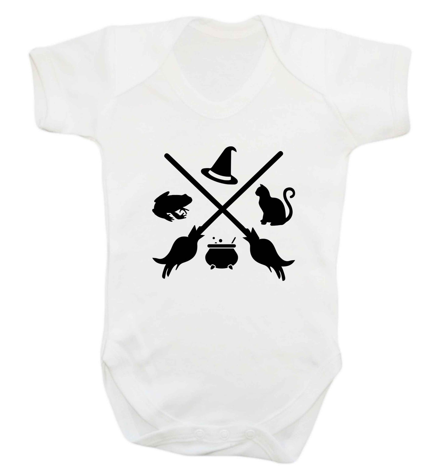 Witch symbol baby vest white 18-24 months