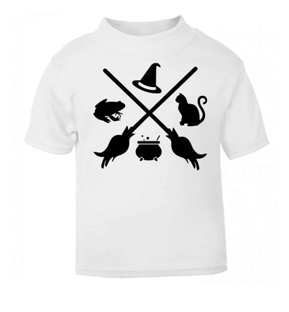 Witch symbol white baby toddler Tshirt 2 Years