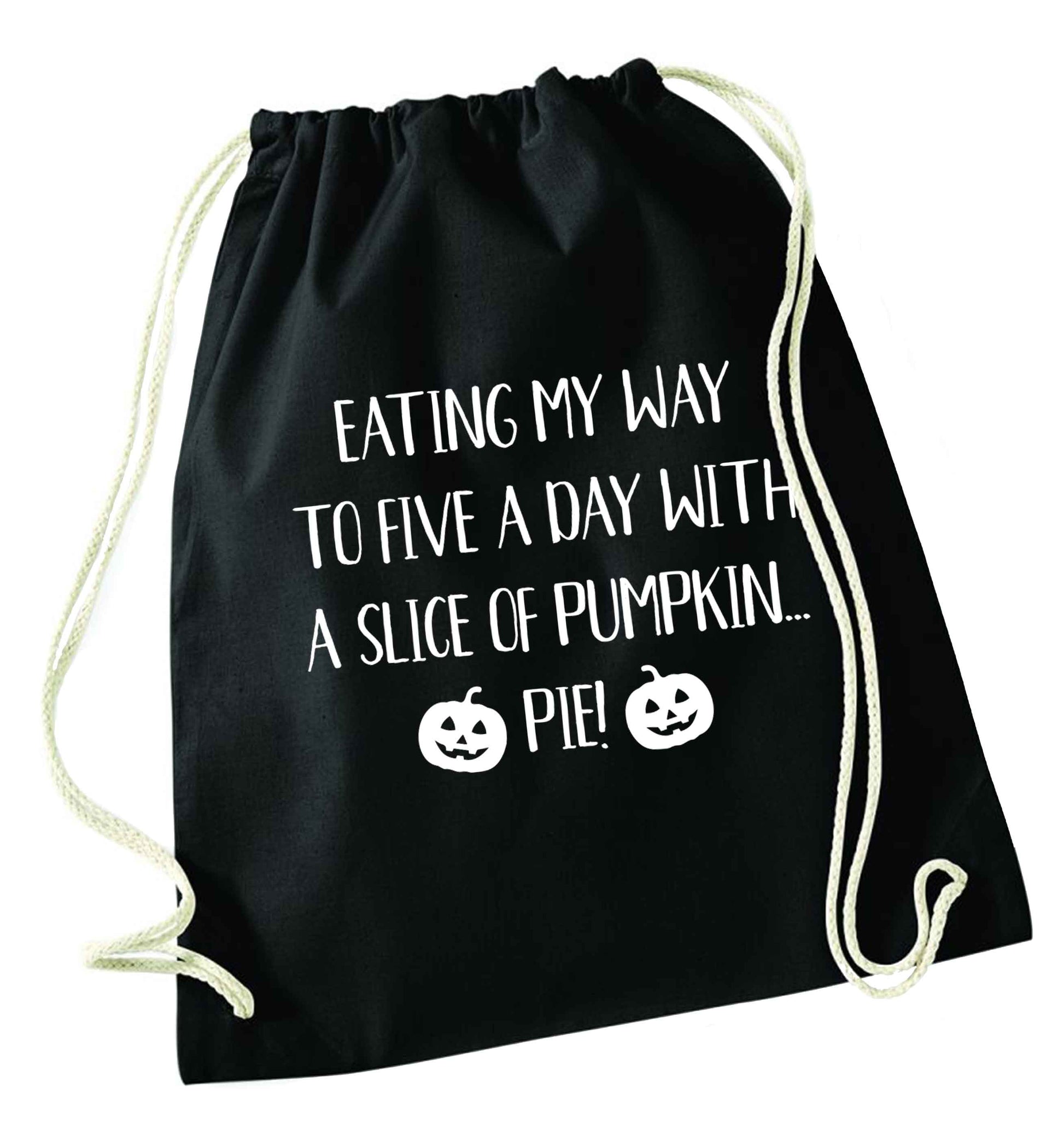 Magic in Night black drawstring bag