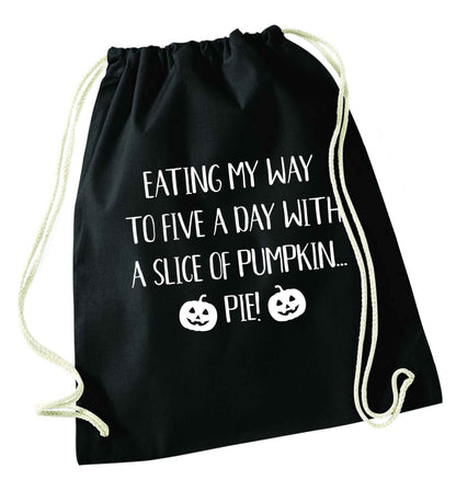 Magic in Night black drawstring bag