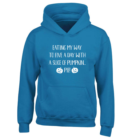Magic in Night children's blue hoodie 12-13 Years