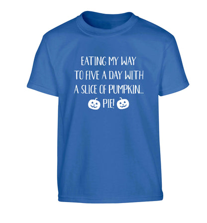 Magic in Night Children's blue Tshirt 12-13 Years