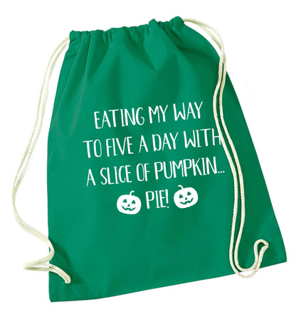 Magic in Night green drawstring bag