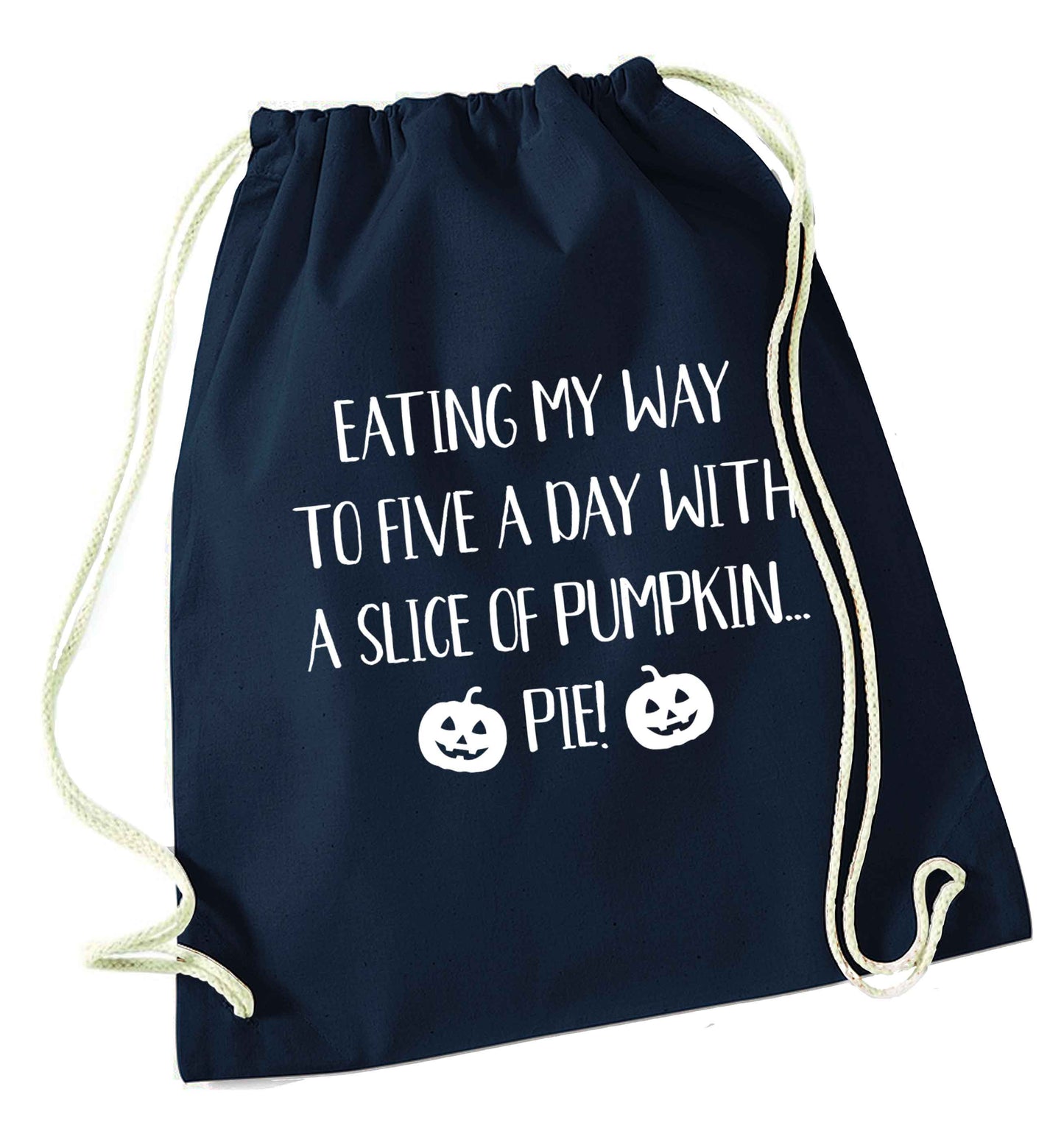 Magic in Night navy drawstring bag