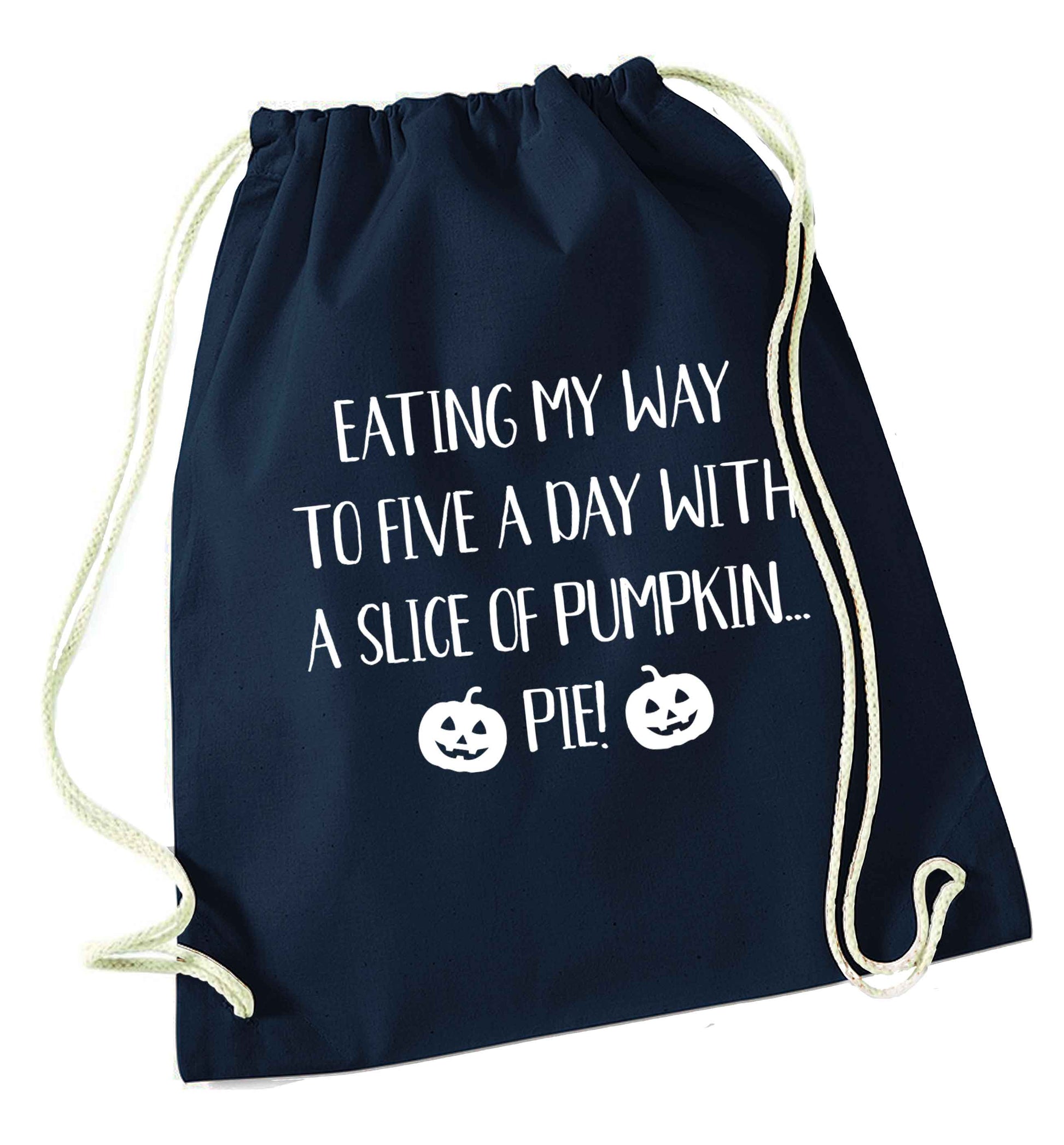 Magic in Night navy drawstring bag