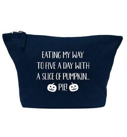 Magic in Night navy makeup bag