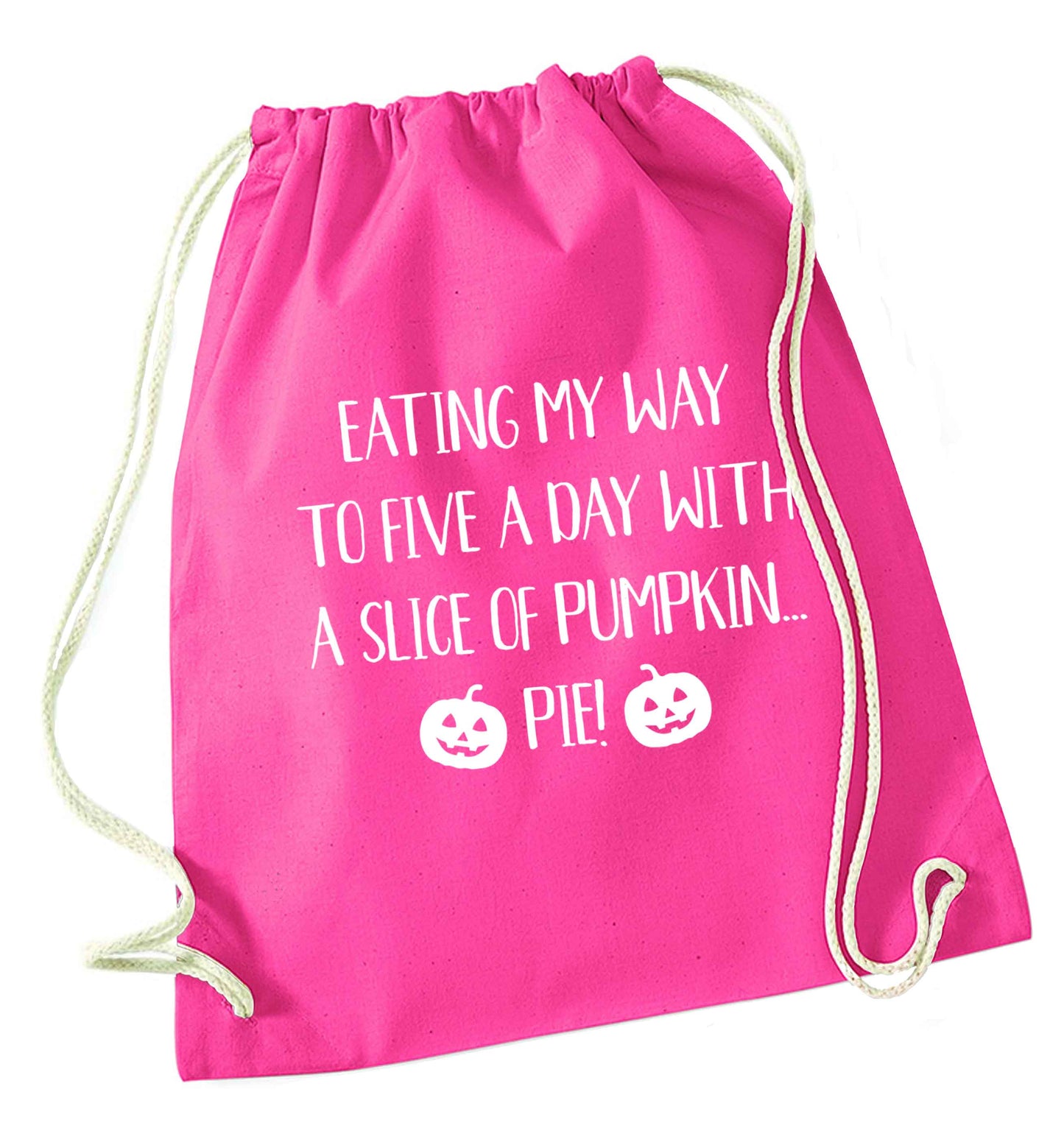 Magic in Night pink drawstring bag