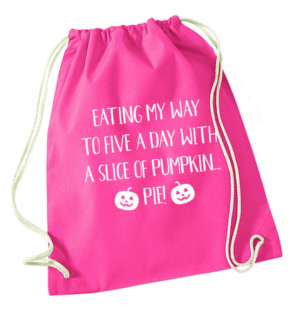 Magic in Night pink drawstring bag