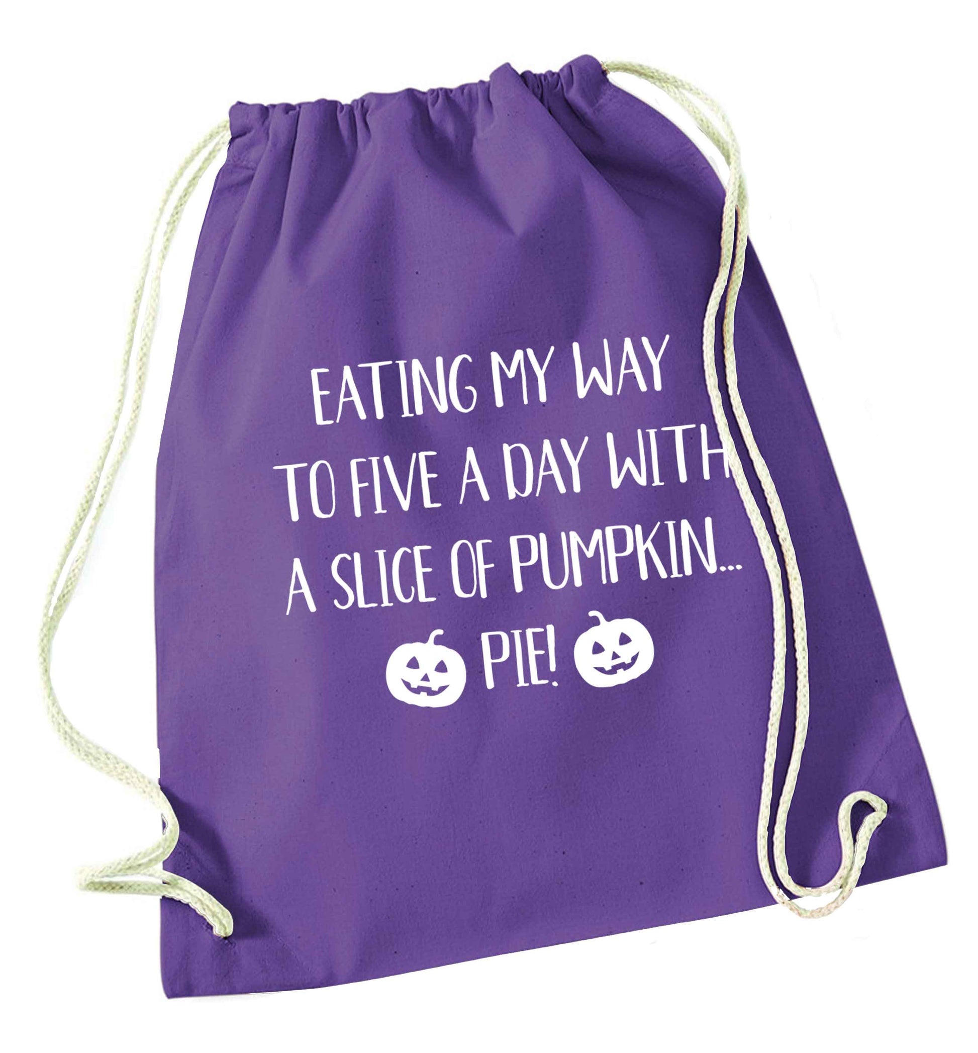 Magic in Night purple drawstring bag