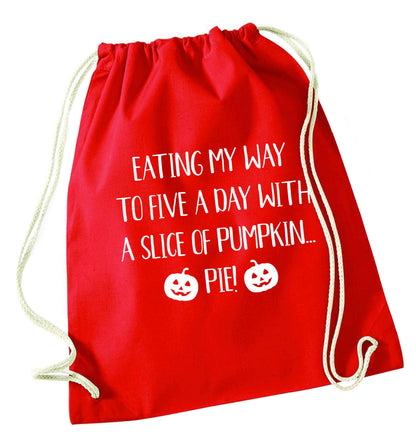 Magic in Night red drawstring bag 