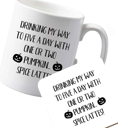 10 oz Ceramic mug and coaster Favourite Type Pan Pancake both sides