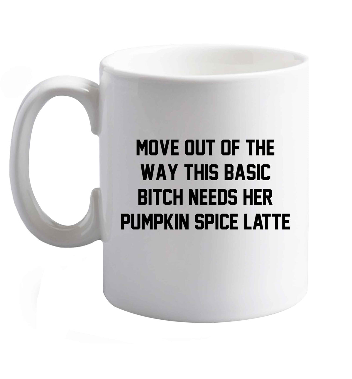 10 oz Favourite Type Pan Pancake ceramic mug right handed