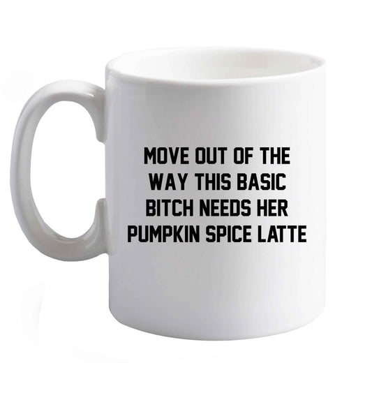 10 oz Favourite Type Pan Pancake ceramic mug right handed