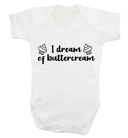 I dream of buttercream Baby Vest white 18-24 months