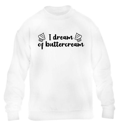 I dream of buttercream children's white sweater 12-13 Years