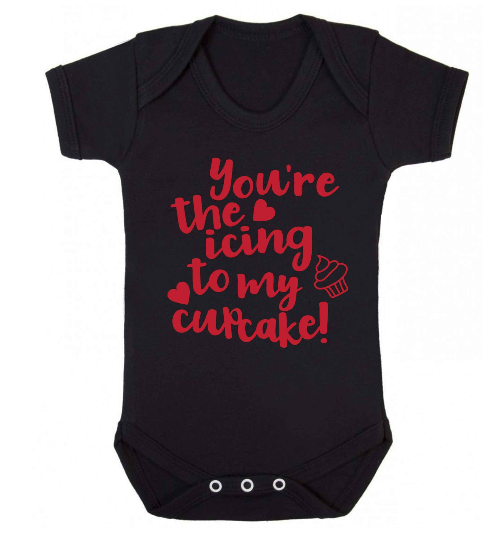 You're the icing to my cupcake Baby Vest black 18-24 months