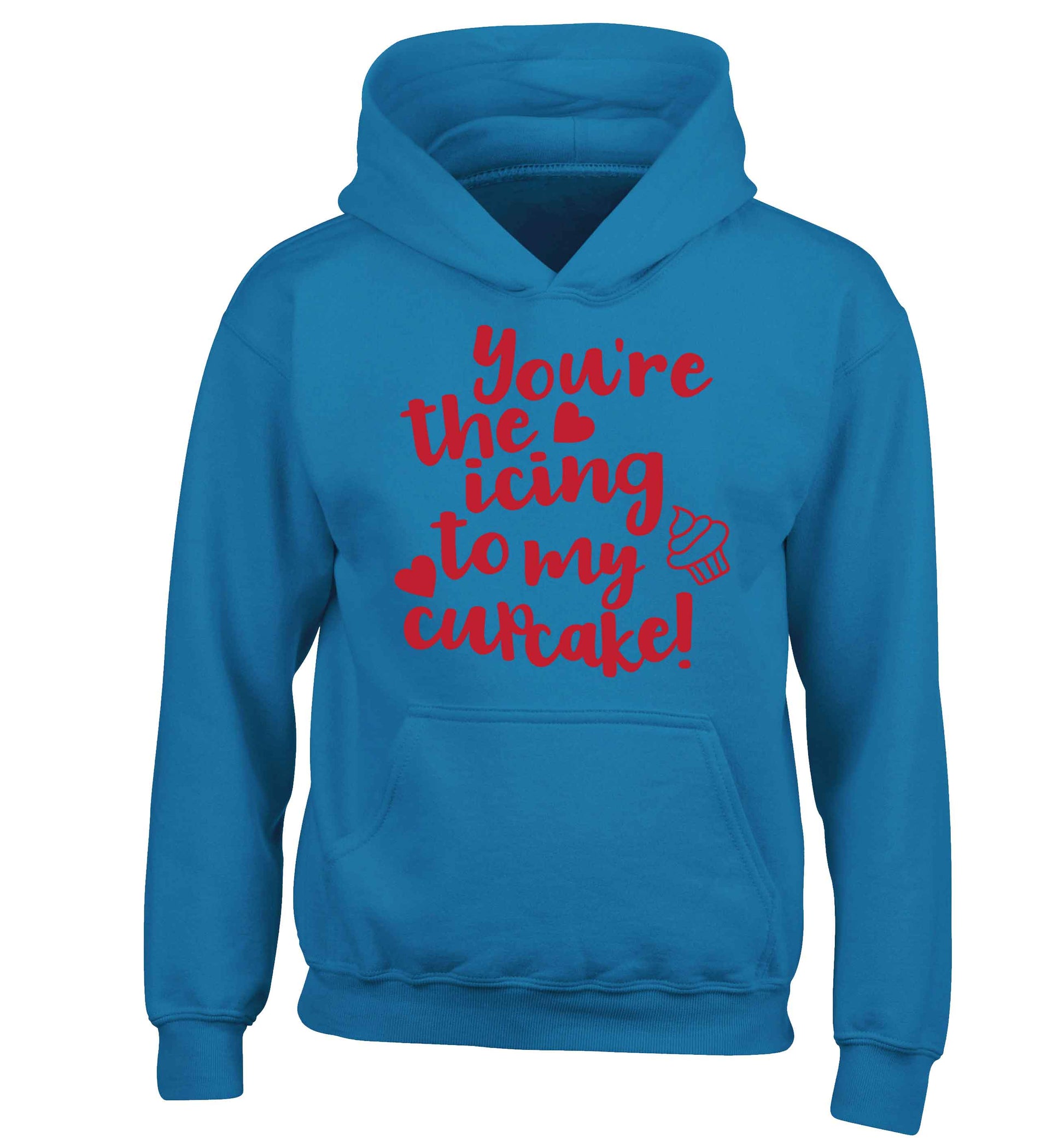 You're the icing to my cupcake children's blue hoodie 12-13 Years