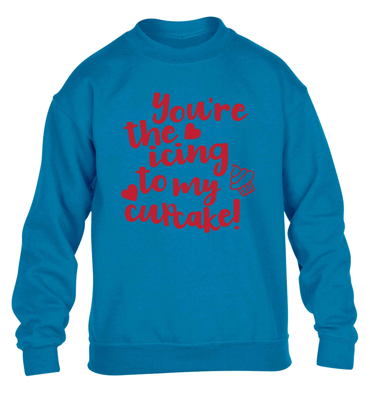 You're the icing to my cupcake children's blue sweater 12-13 Years