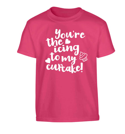 You're the icing to my cupcake Children's pink Tshirt 12-13 Years
