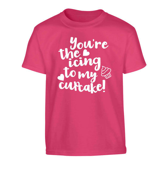 You're the icing to my cupcake Children's pink Tshirt 12-13 Years