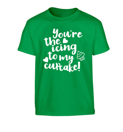 You're the icing to my cupcake Children's green Tshirt 12-13 Years