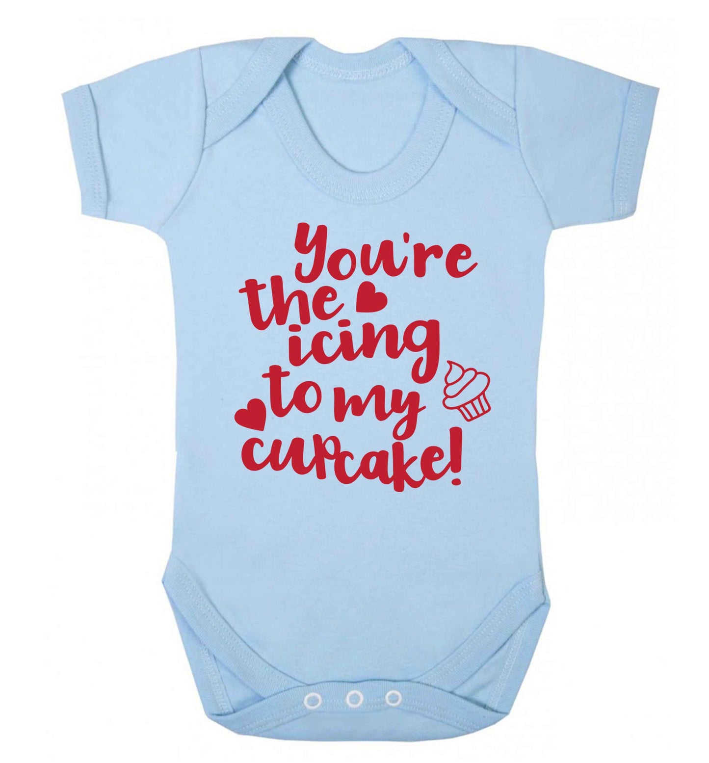 You're the icing to my cupcake Baby Vest pale blue 18-24 months