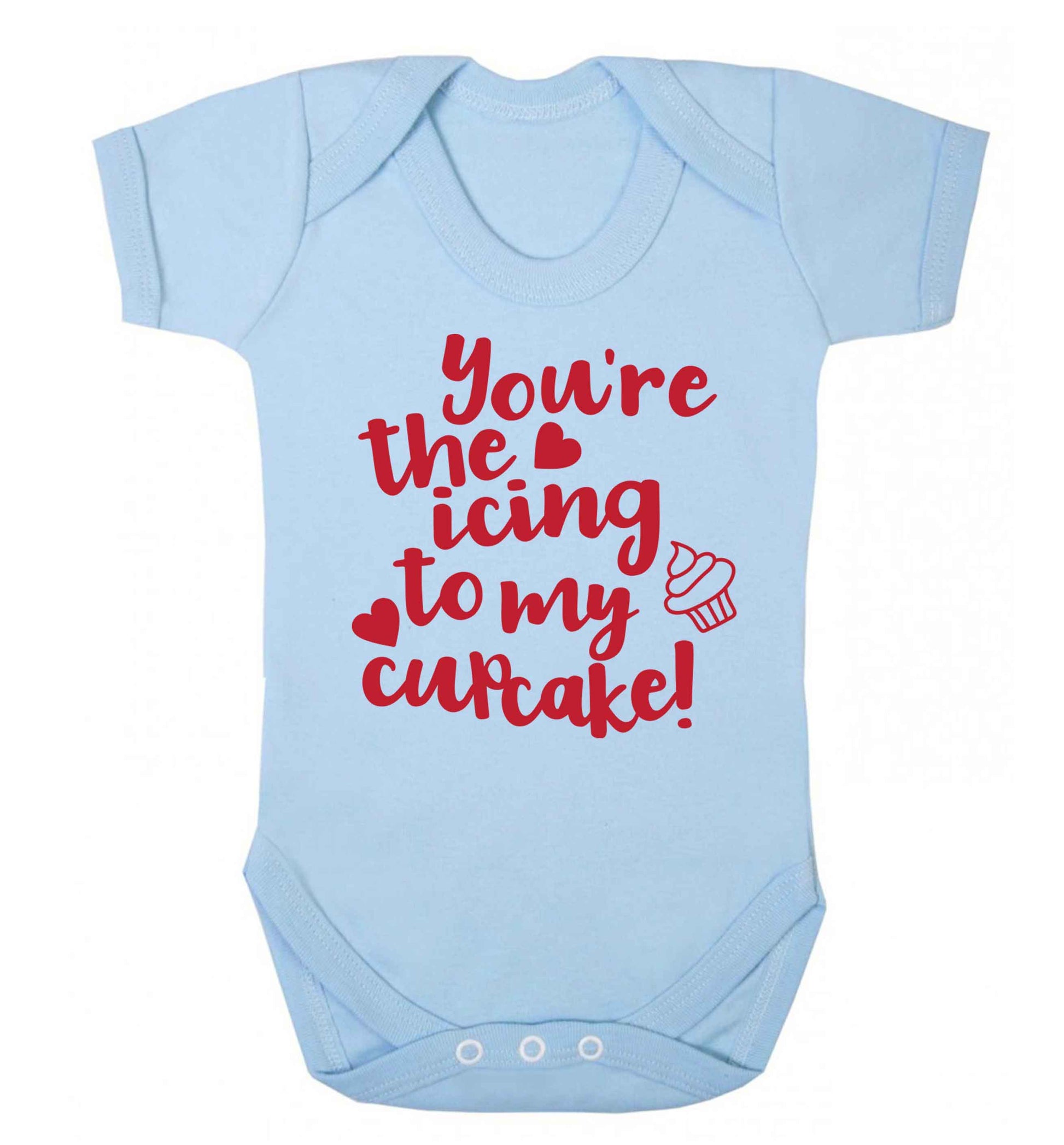You're the icing to my cupcake Baby Vest pale blue 18-24 months