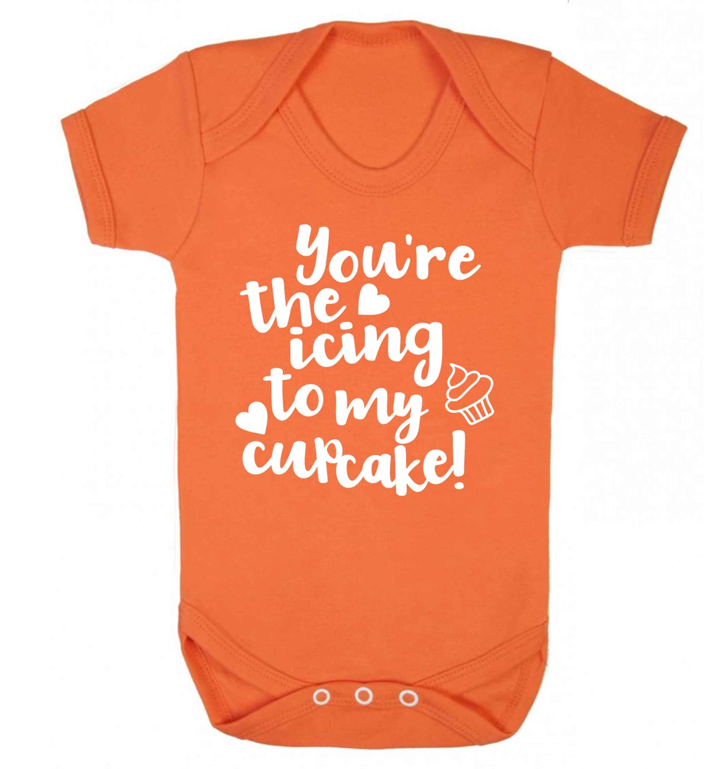 You're the icing to my cupcake Baby Vest orange 18-24 months