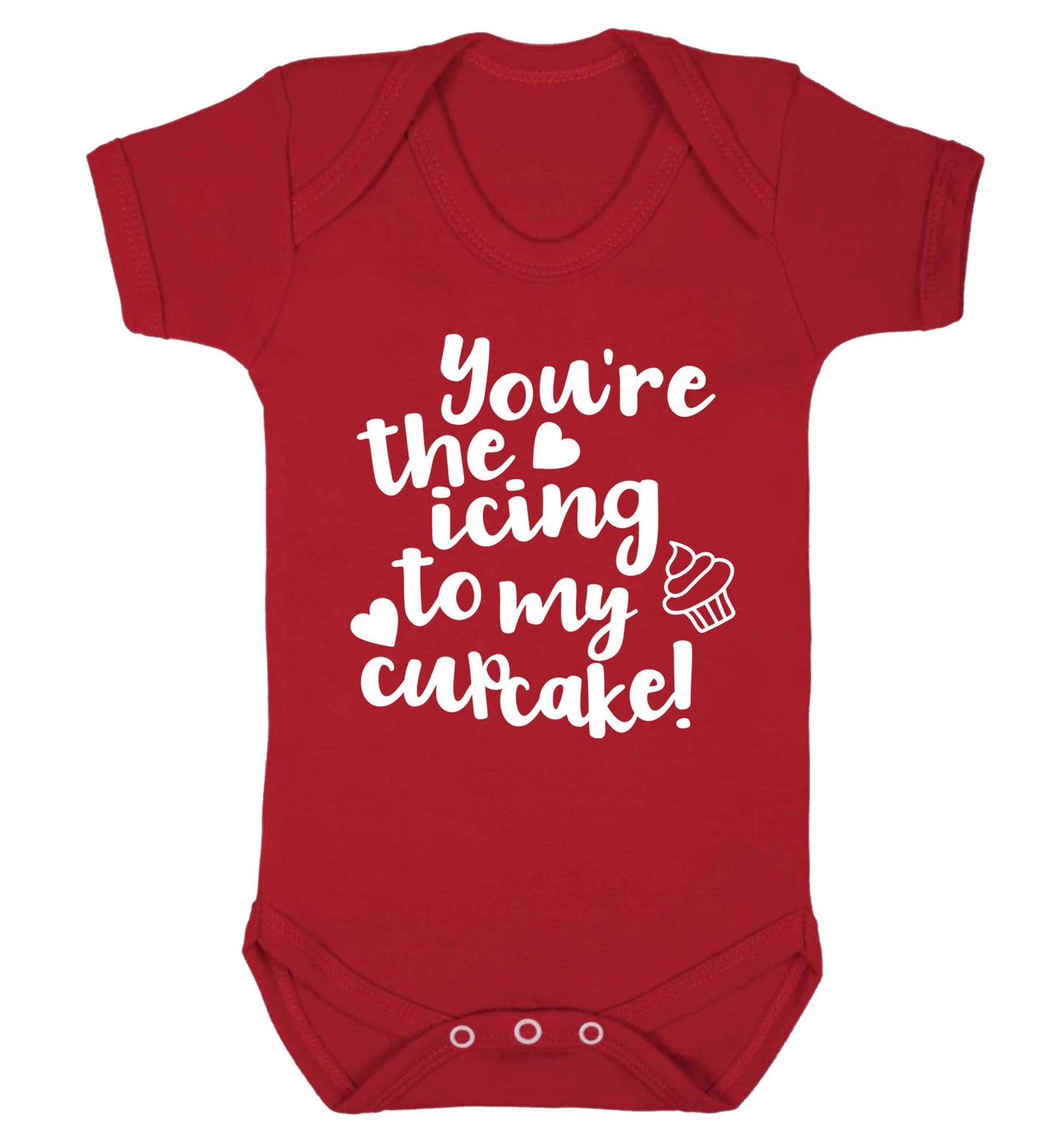 You're the icing to my cupcake Baby Vest red 18-24 months