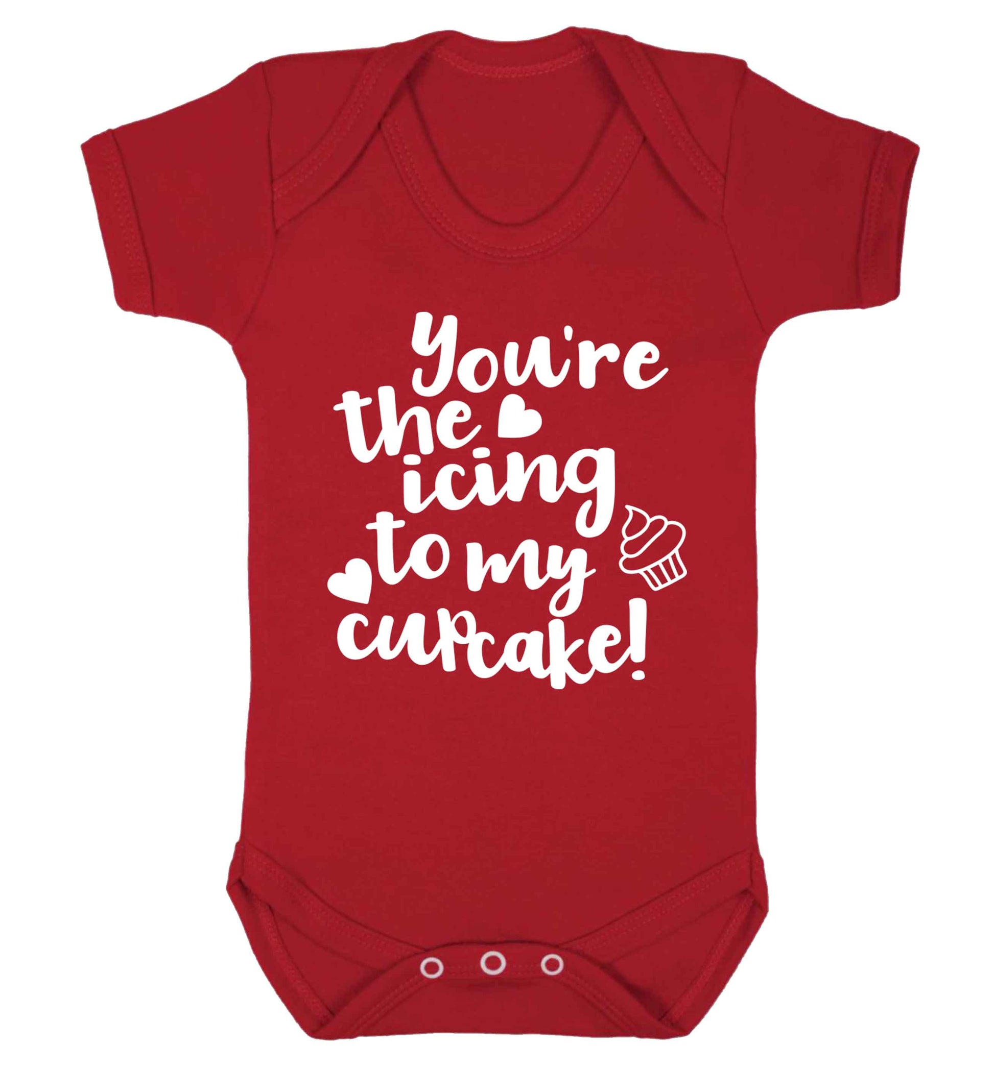 You're the icing to my cupcake Baby Vest red 18-24 months
