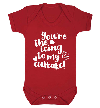 You're the icing to my cupcake Baby Vest red 18-24 months