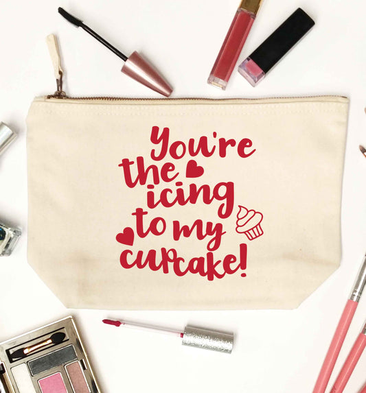 You're the icing to my cupcake natural makeup bag