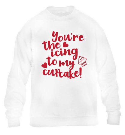 You're the icing to my cupcake children's white sweater 12-13 Years