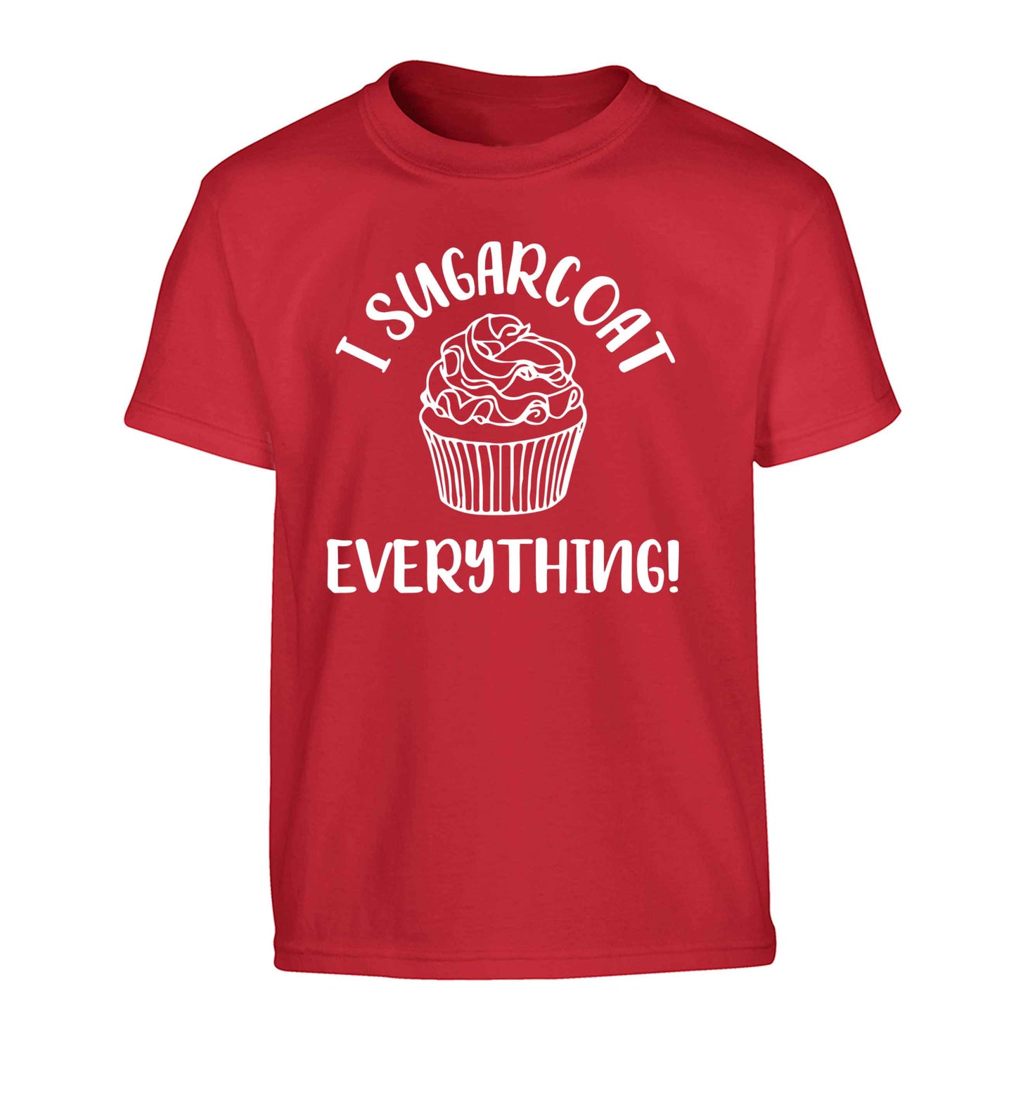 I sugarcoat everything Children's red Tshirt 12-13 Years