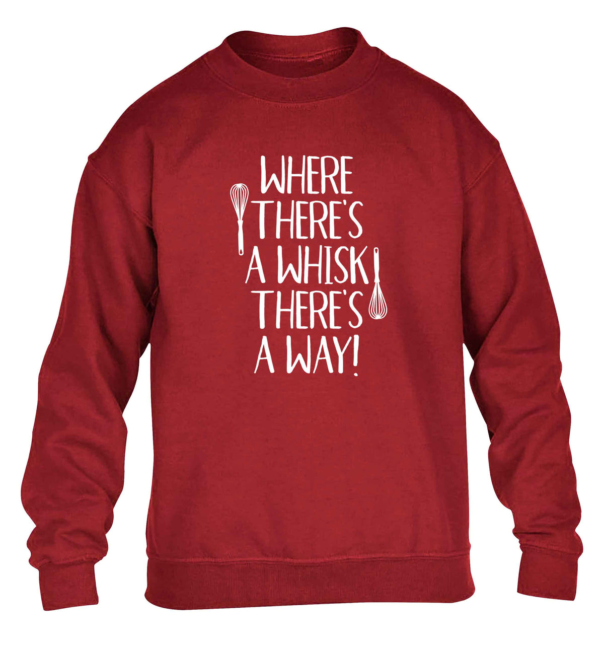 Where there's a whisk there's a way children's grey sweater 12-13 Years
