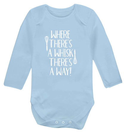 Good things come to those that bake Baby Vest long sleeved pale blue 6-12 months