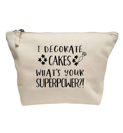 I decorate cakes what's your superpower?! | makeup / wash bag