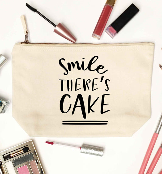 Smile there's cake natural makeup bag