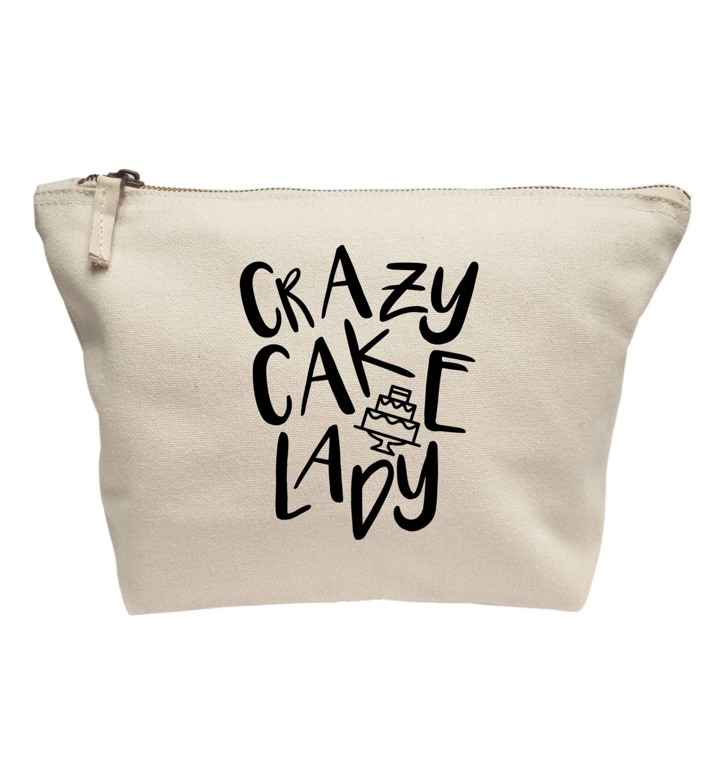 Crazy cake lady | makeup / wash bag