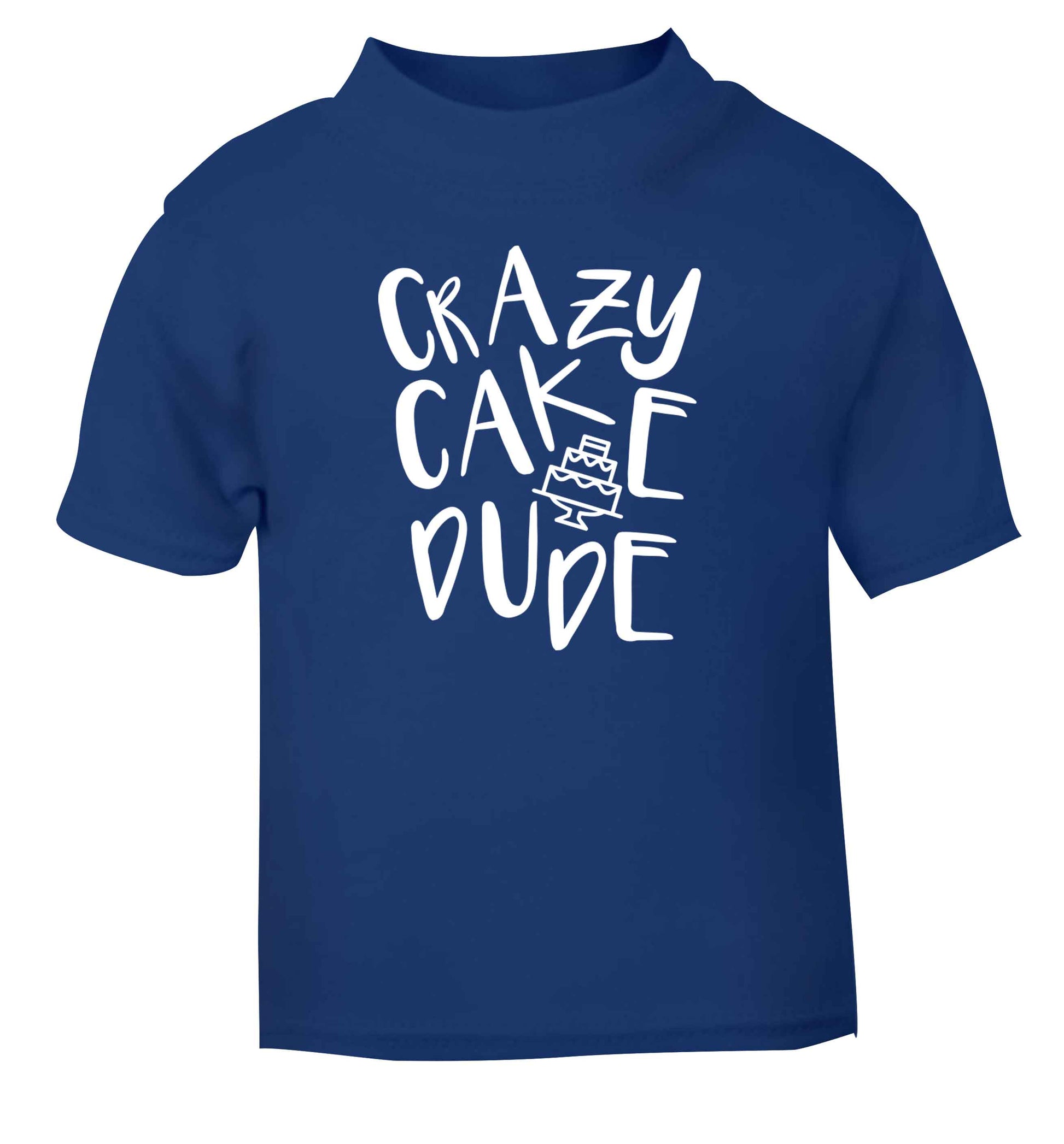 Crazy cake dude blue Baby Toddler Tshirt 2 Years