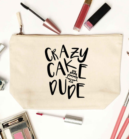 Crazy cake dude natural makeup bag