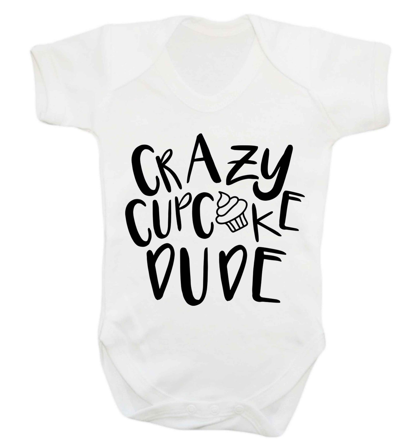 Crazy cupcake dude Baby Vest white 18-24 months