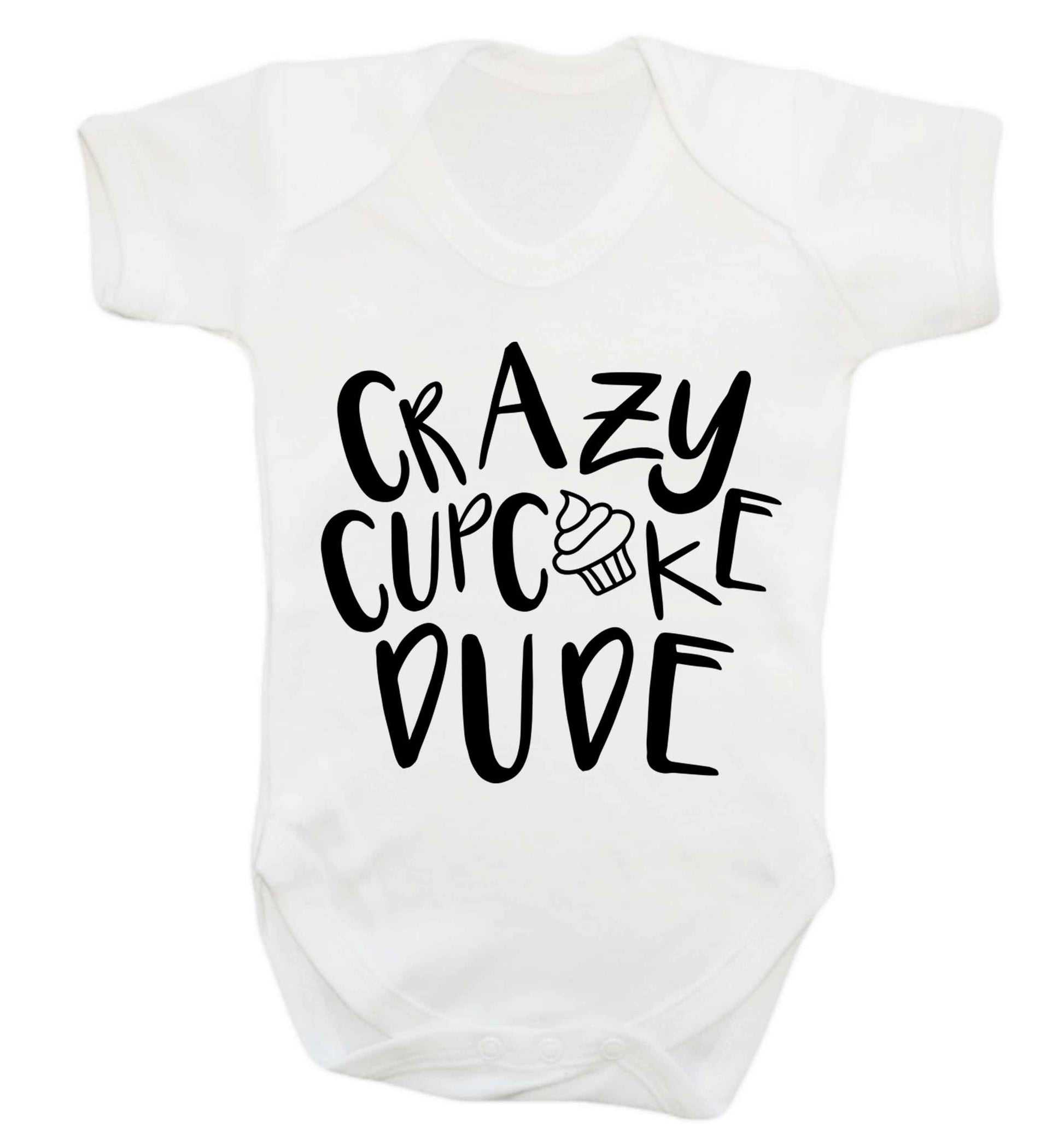 Crazy cupcake dude Baby Vest white 18-24 months
